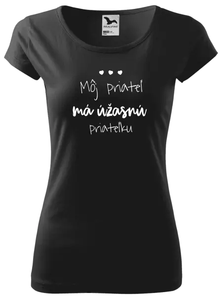 Dámske tričko Môj priateľ má úžasnú priateľku 