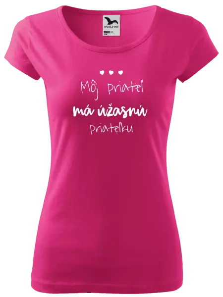 Dámske tričko Môj priateľ má úžasnú priateľku 