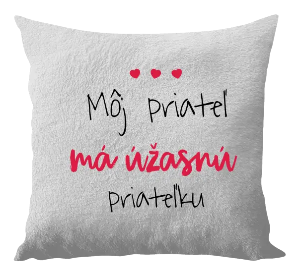 Vankúš Môj priateľ má úžasnú priateľku 