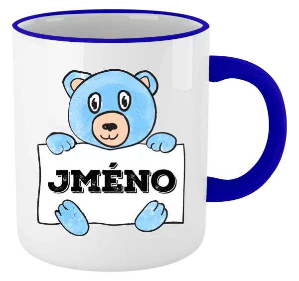 Hrnek Medvídek se jménem