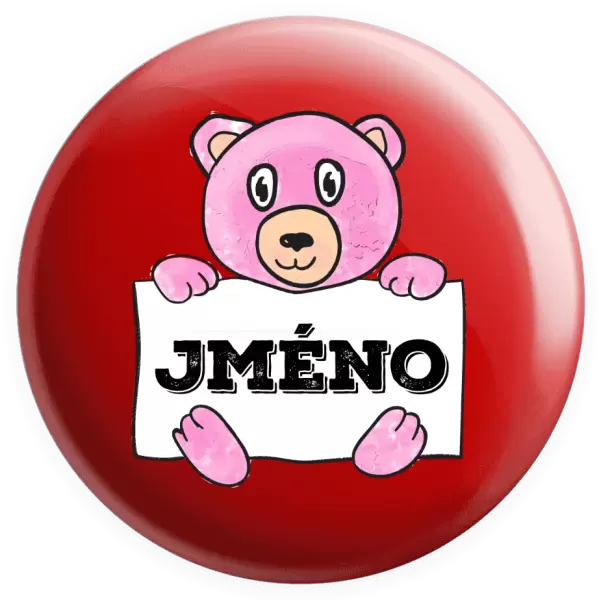 Placka Medvídek se jménem