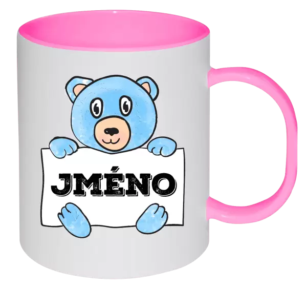 Plastový hrnek Medvídek se jménem