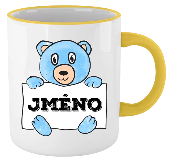 Hrnek Medvídek se jménem