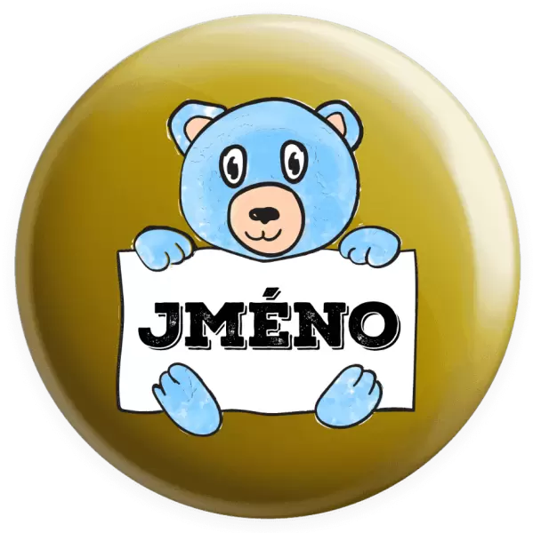 Placka Medvídek se jménem