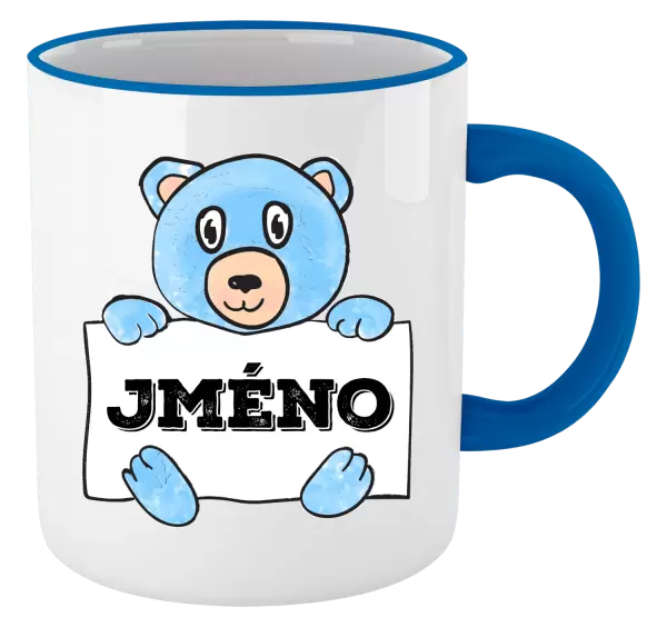 Hrnek Medvídek se jménem