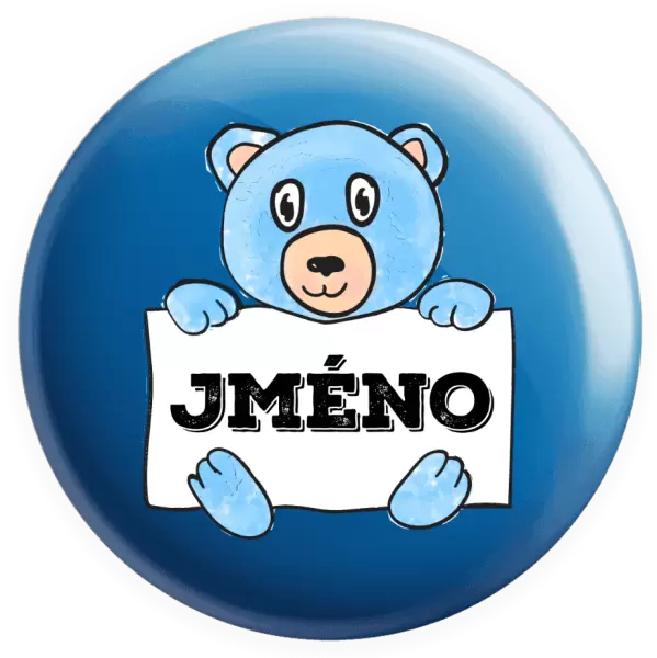 Placka Medvídek se jménem