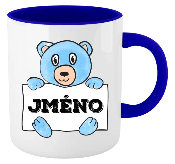 Hrnek Medvídek se jménem