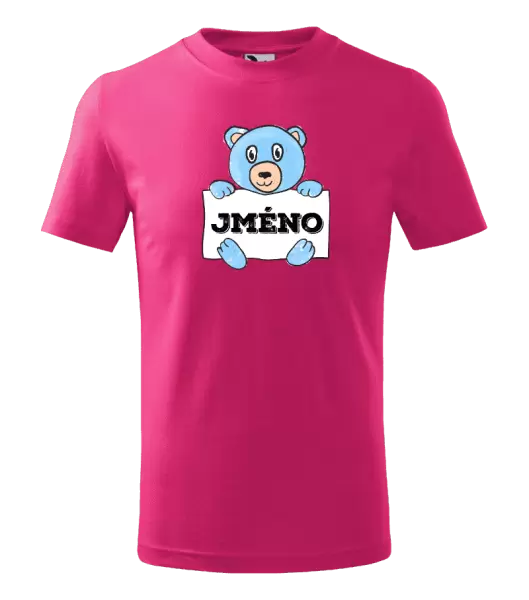 Dětské tričko Medvídek se jménem