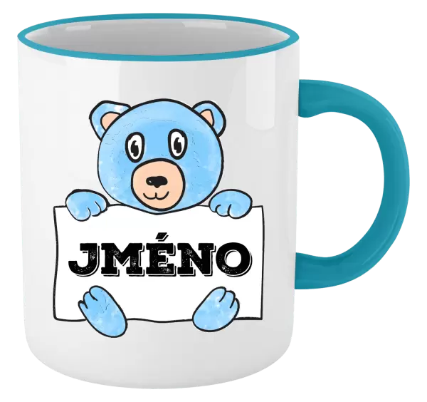 Hrnek Medvídek se jménem