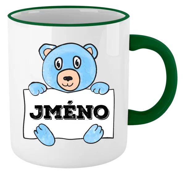 Hrnek Medvídek se jménem