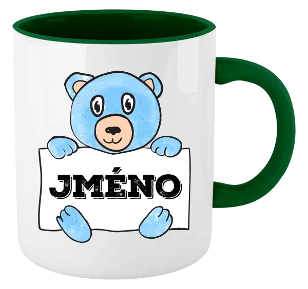 Hrnek Medvídek se jménem