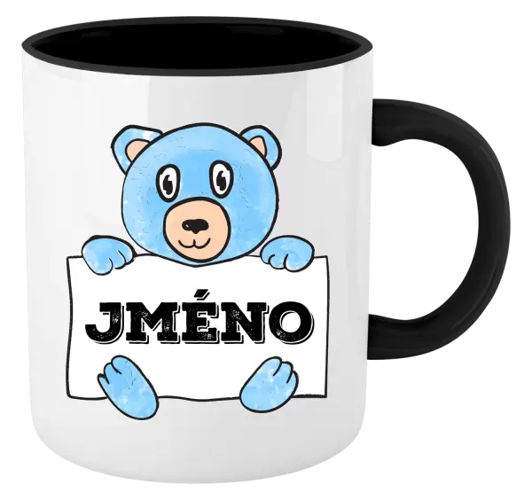Hrnek Medvídek se jménem