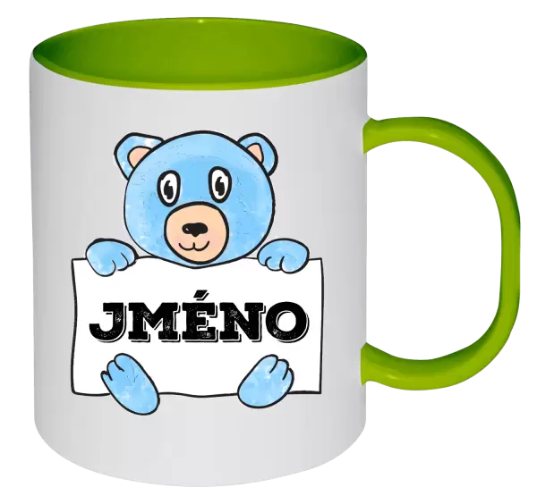 Plastový hrnek Medvídek se jménem