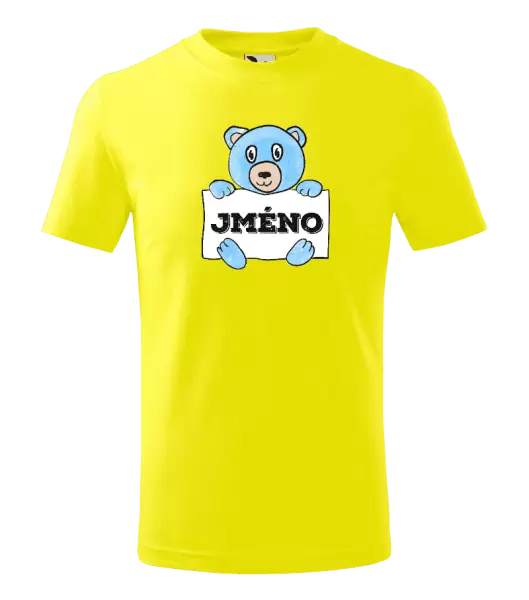 Dětské tričko Medvídek se jménem