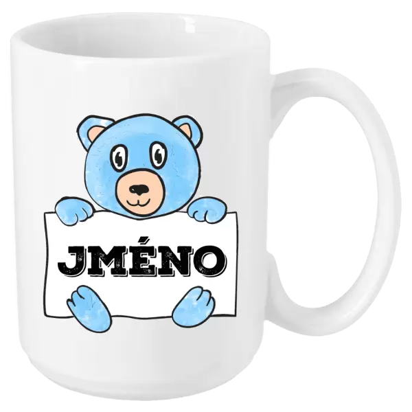 Hrnek Medvídek se jménem
