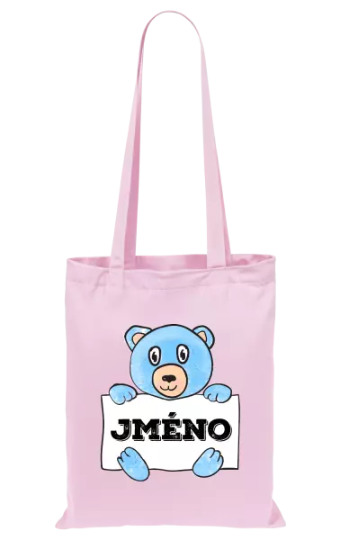 Látková taška Medvídek se jménem