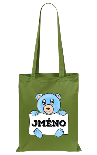 Látková taška Medvídek se jménem