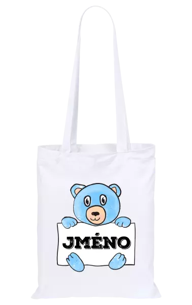 Látková taška Medvídek se jménem