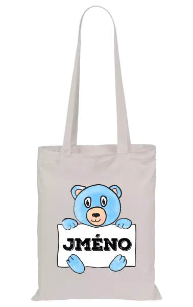 Látková taška Medvídek se jménem