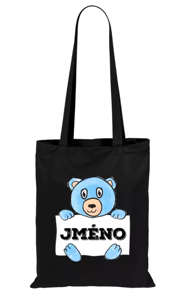 Látková taška Medvídek se jménem