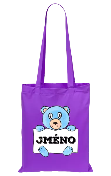 Látková taška Medvídek se jménem