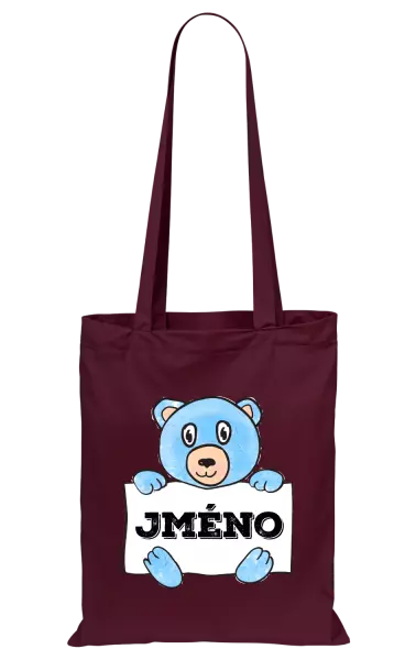 Látková taška Medvídek se jménem