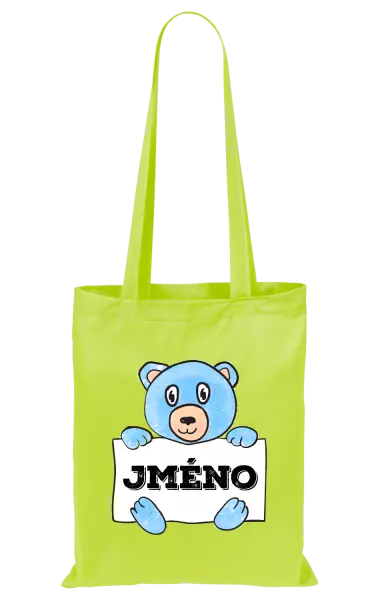 Látková taška Medvídek se jménem
