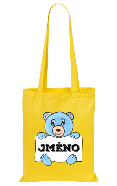 Látková taška Medvídek se jménem