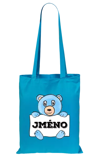 Látková taška Medvídek se jménem