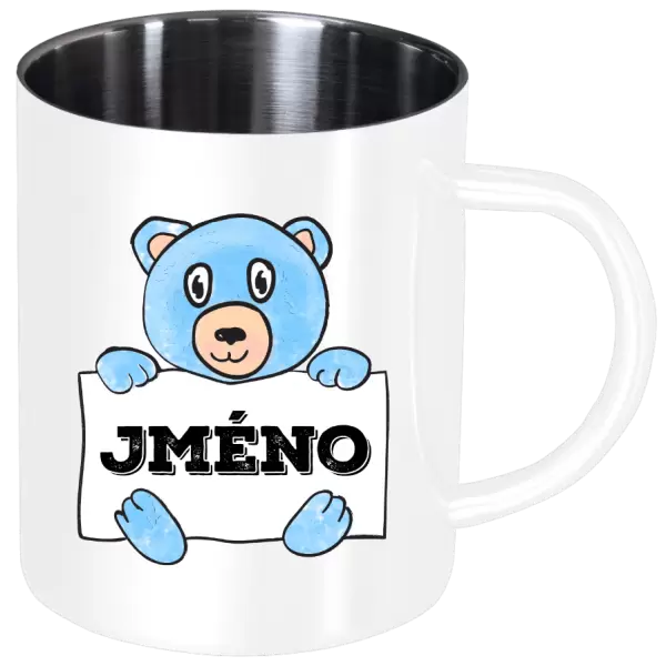 Nerezový hrnek Medvídek se jménem