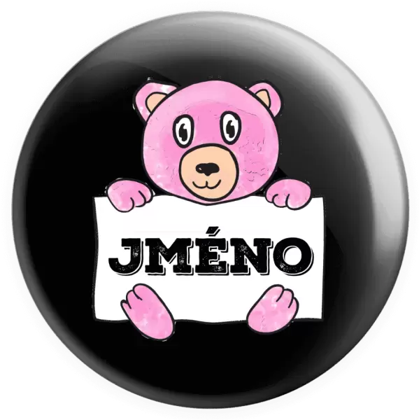 Placka Medvídek se jménem
