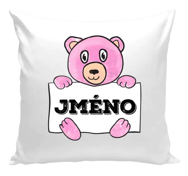 Polštář Medvídek se jménem