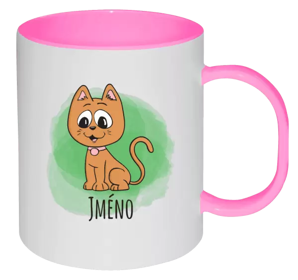 Plastový hrnek Kočička