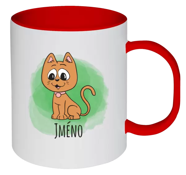 Plastový hrnek Kočička