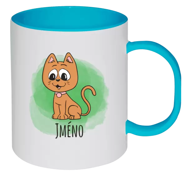 Plastový hrnek Kočička