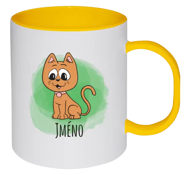 Plastový hrnek Kočička