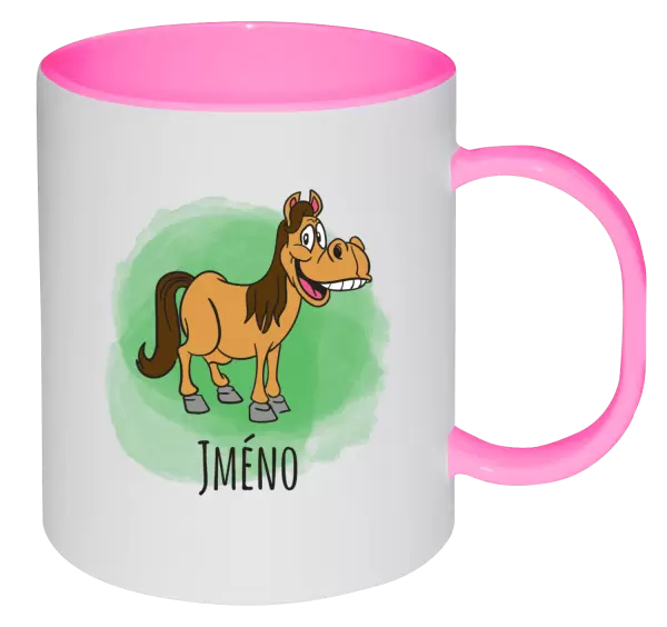 Plastový hrnek Koník