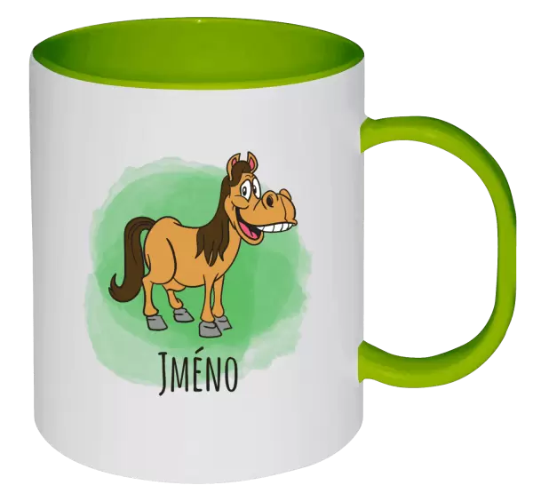 Plastový hrnek Koník