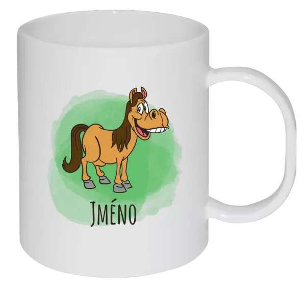 Plastový hrnek Koník