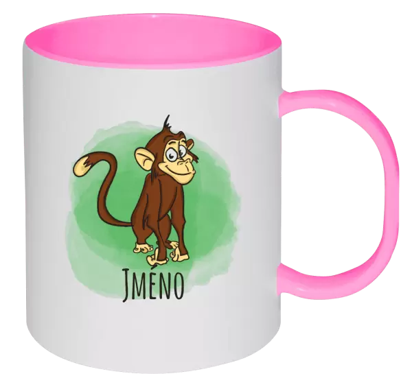 Plastový hrnek Opička