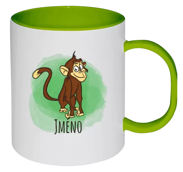 Plastový hrnek Opička