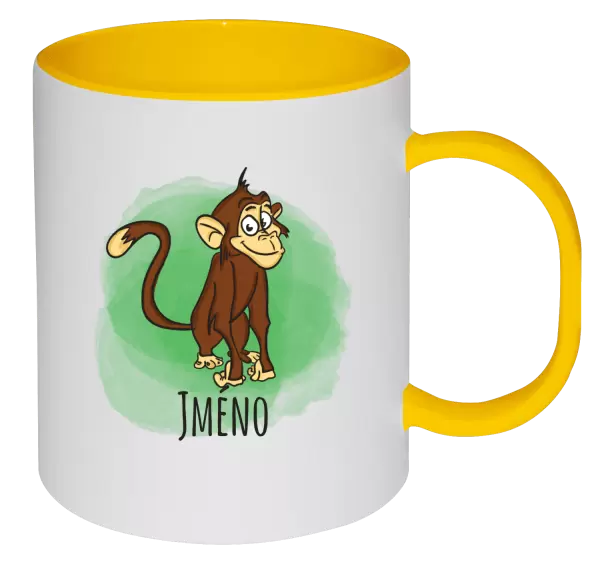 Plastový hrnek Opička