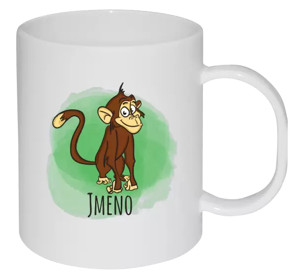 Plastový hrnek Opička