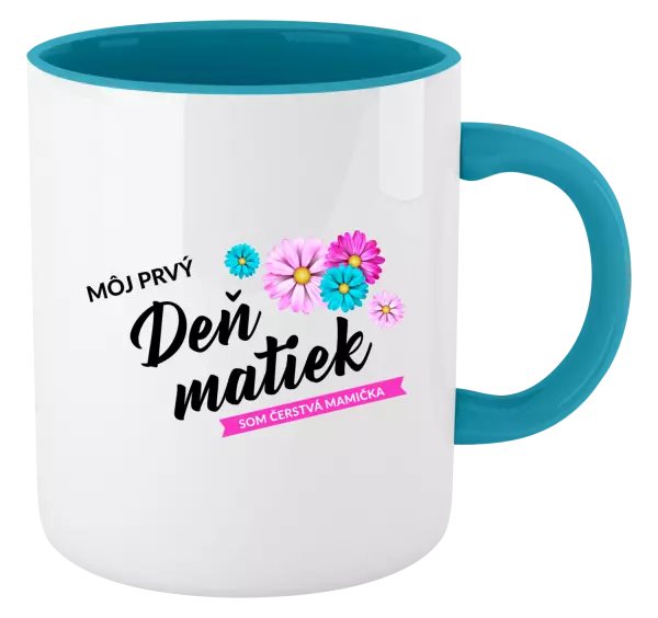 Hrnček  Môj prvý deň matiek - kvety