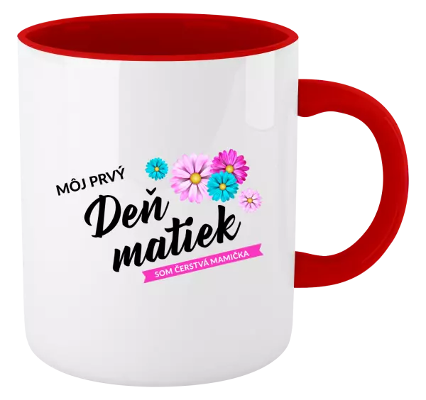 Hrnček  Môj prvý deň matiek - kvety
