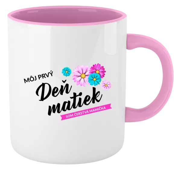 Hrnček  Môj prvý deň matiek - kvety