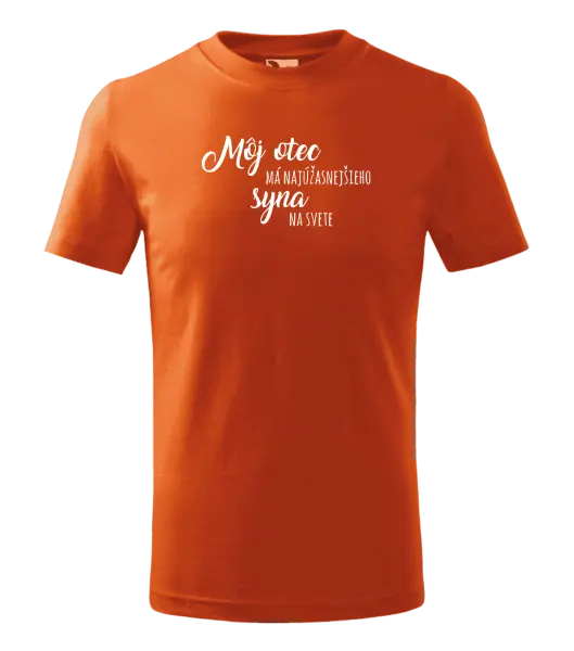 Detské tričko Môj otec má najúžasnejšieho syna na svete 
