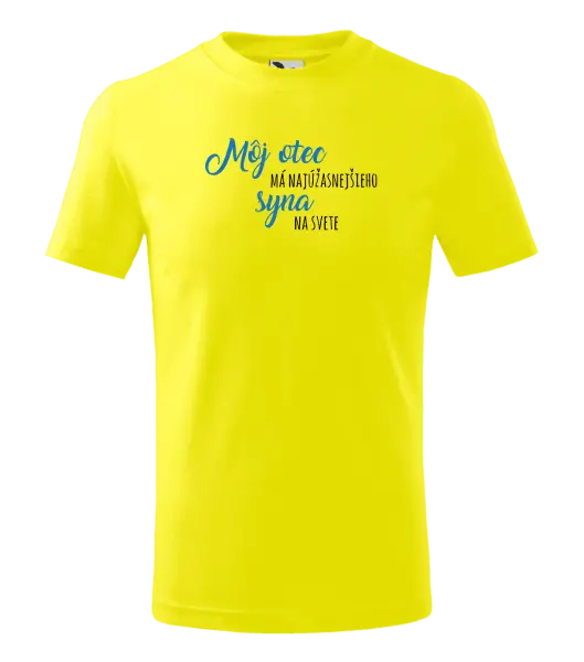 Detské tričko Môj otec má najúžasnejšieho syna na svete 