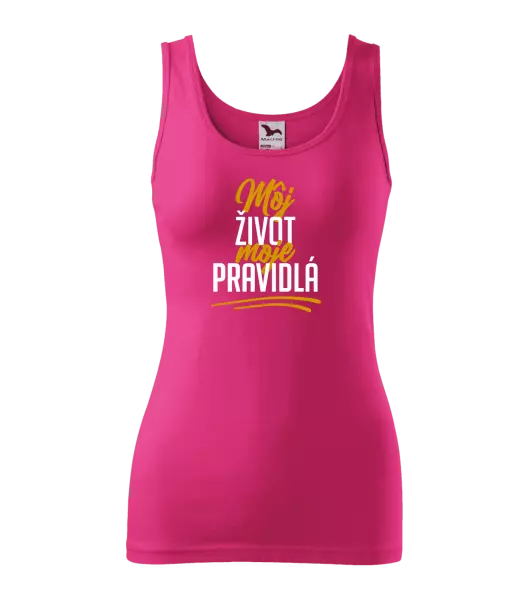 Dámske tielko Môj život, moje pravidlá