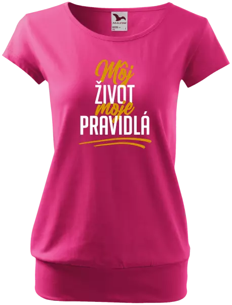 Dámske tričko Môj život, moje pravidlá